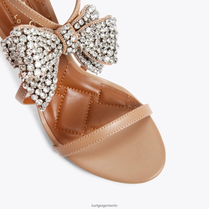 Kurt Geiger Frauen London Bromley Schleifensandale 95 882RTJ336 | Schuhwerk Kamel