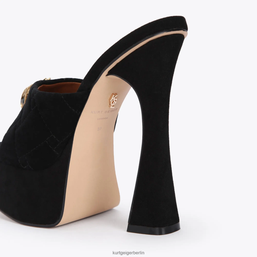 Kurt Geiger Frauen London Kensington Plateau-Mule 882RTJ674 | Schuhwerk Schwarz