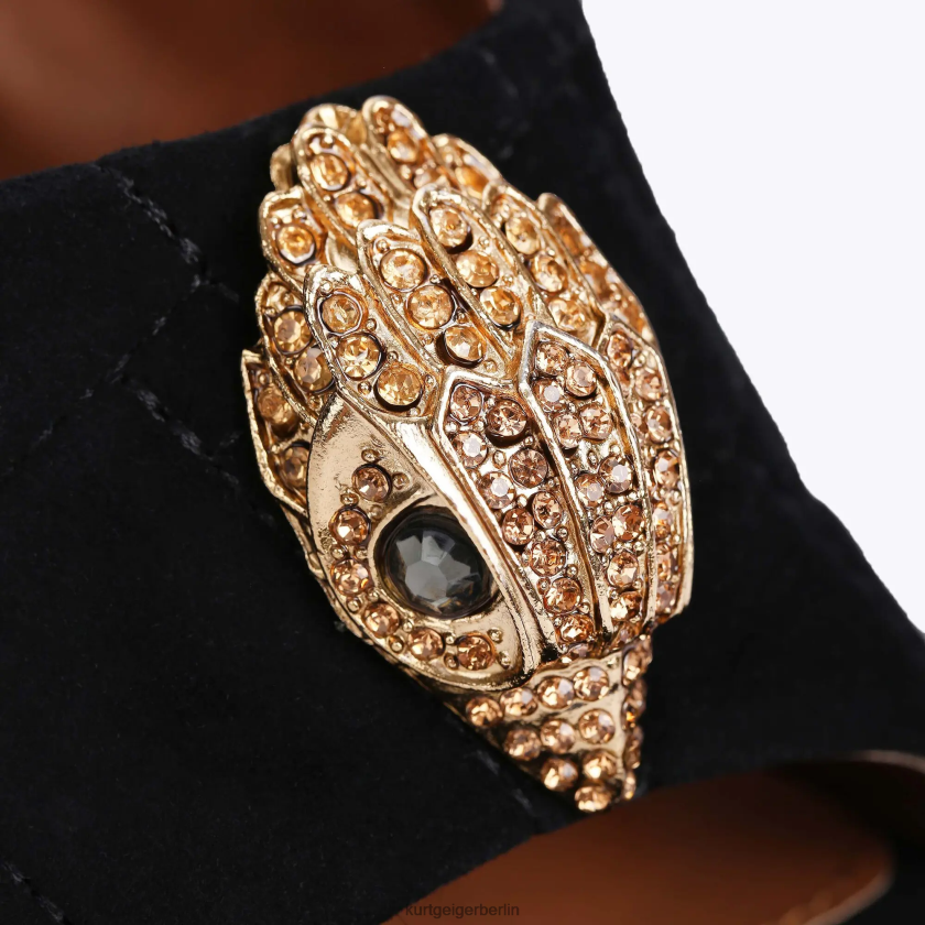 Kurt Geiger Frauen London Kensington Plateau-Mule 882RTJ674 | Schuhwerk Schwarz