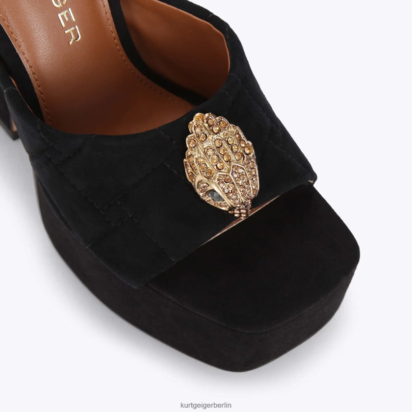 Kurt Geiger Frauen London Kensington Plateau-Mule 882RTJ674 | Schuhwerk Schwarz