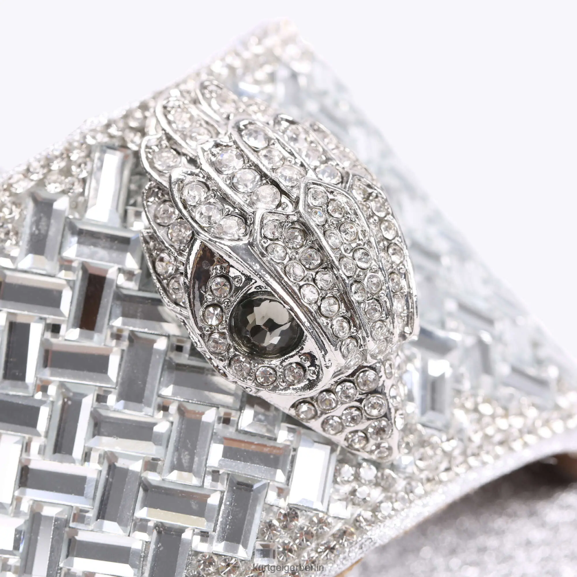 Kurt Geiger Frauen London Kensington Sandale 882RTJ412 | Schuhwerk Silberkombination