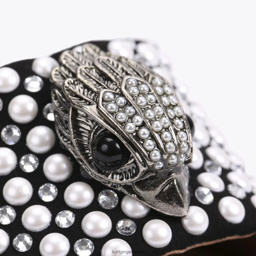 Kurt Geiger Frauen London Kensington Sandale 882RTJ420 | Schuhwerk Schwarz-Weiss