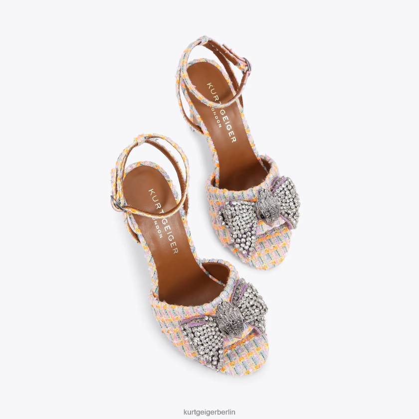 Kurt Geiger Frauen London Kensington Schleifensandale 882RTJ289 | Schuhwerk orange