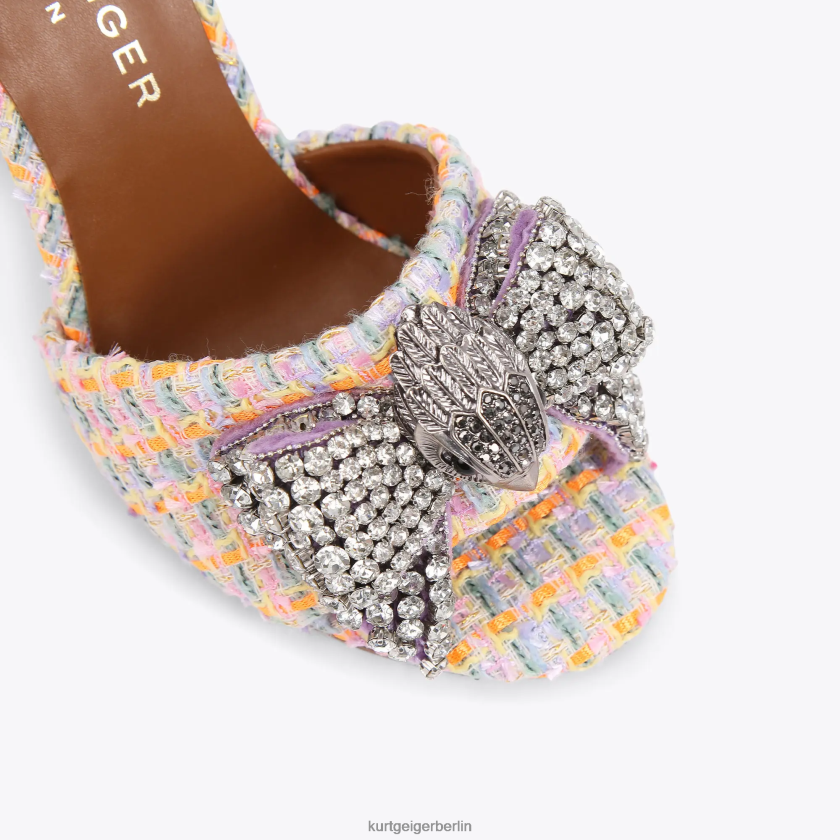 Kurt Geiger Frauen London Kensington Schleifensandale 882RTJ289 | Schuhwerk orange