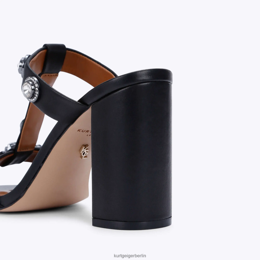 Kurt Geiger Frauen London Octavia Blocksandale 882RTJ392 | Schuhwerk Schwarz