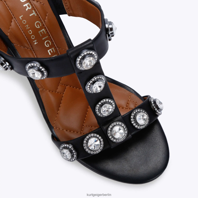 Kurt Geiger Frauen London Octavia Blocksandale 882RTJ392 | Schuhwerk Schwarz