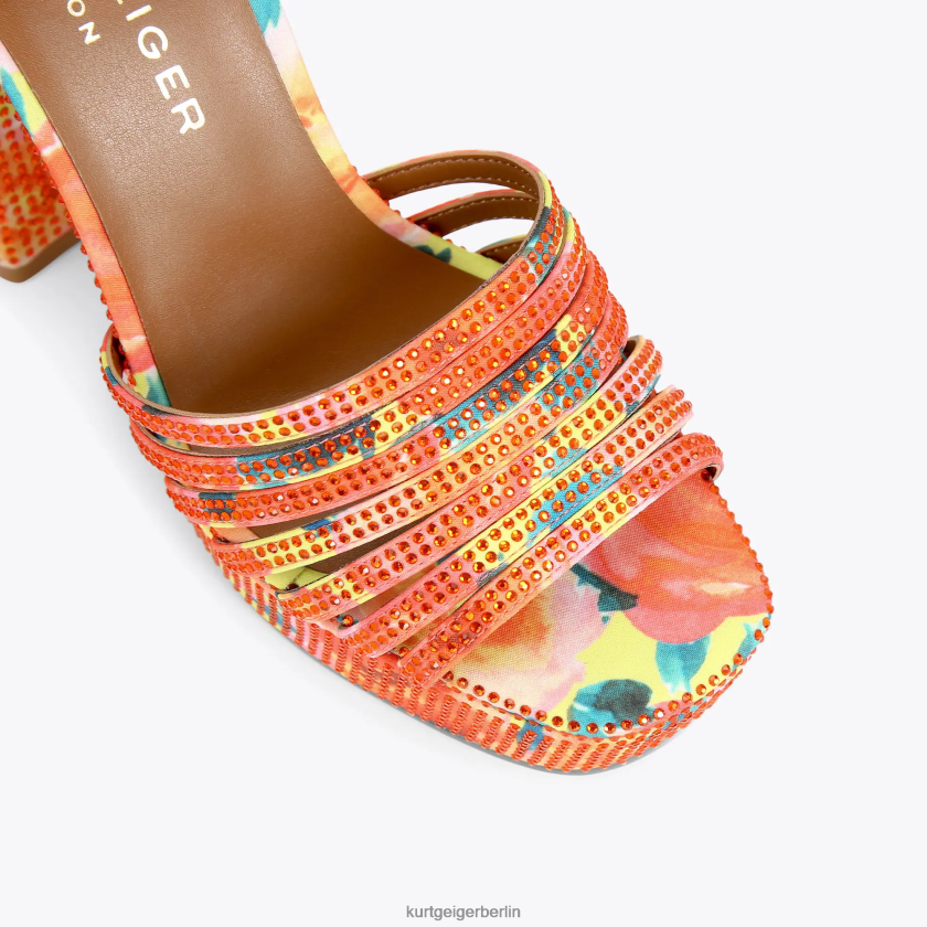 Kurt Geiger Frauen London Pierra Plateausohle zum Binden 882RTJ288 | Schuhwerk orange