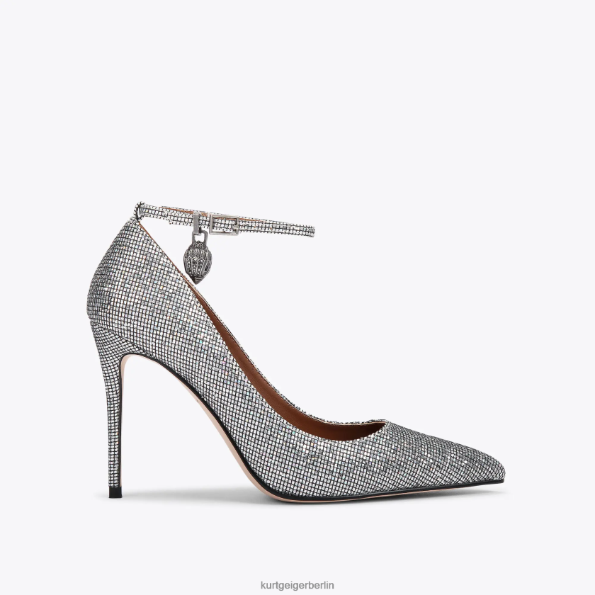 Kurt Geiger Frauen London Shoreditch Stiletto 882RTJ419 | Schuhwerk Silberkombination