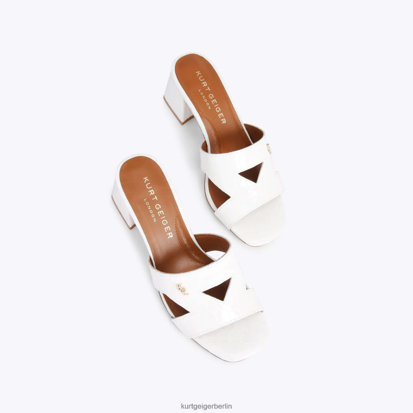 Kurt Geiger Frauen Londoner Odina-Block 882RTJ436 | Schuhwerk Weiß
