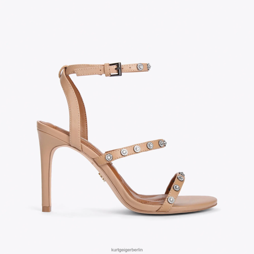 Kurt Geiger Frauen Londoner Portia-Kristalle 882RTJ383 | Schuhwerk Kamel