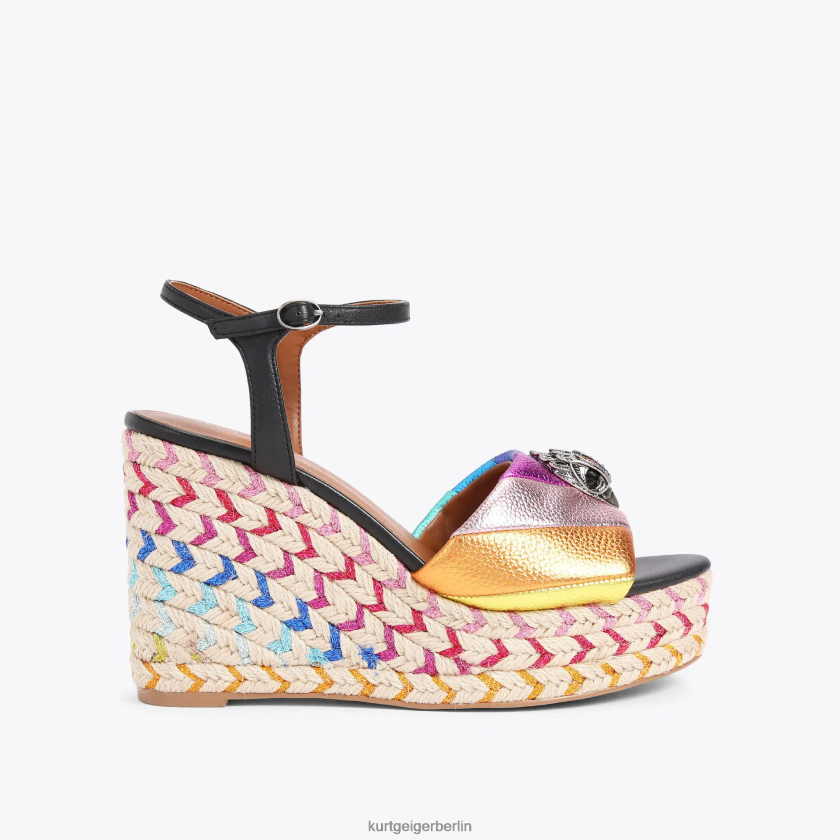 Kurt Geiger Frauen London Kensington 105 Espadrille 882RTJ220 | Schuhwerk schwarze Kombination