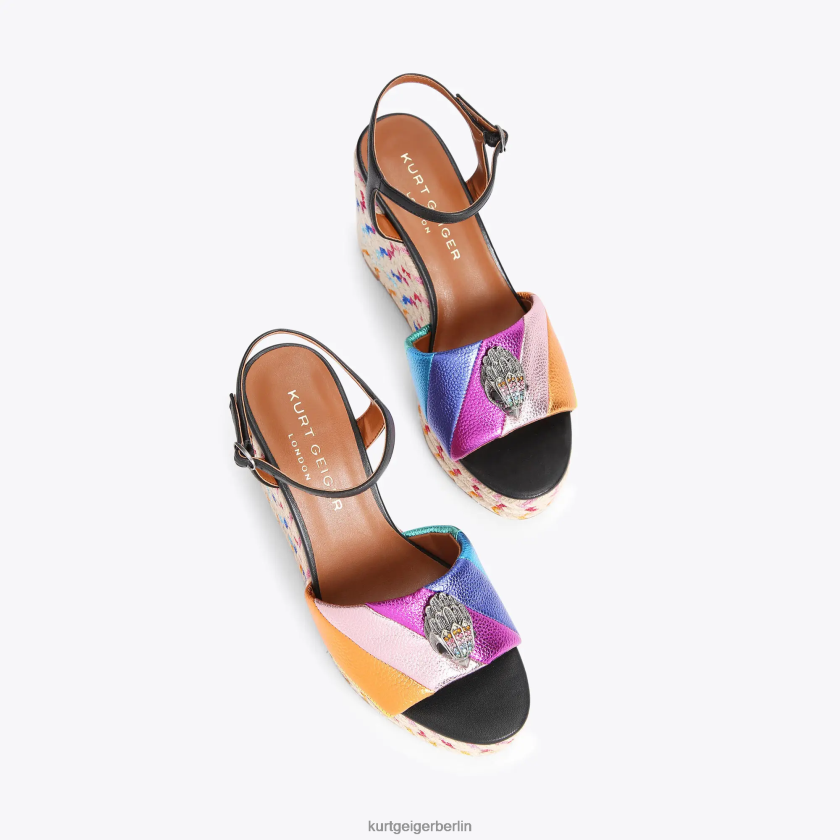 Kurt Geiger Frauen London Kensington 105 Espadrille 882RTJ220 | Schuhwerk schwarze Kombination