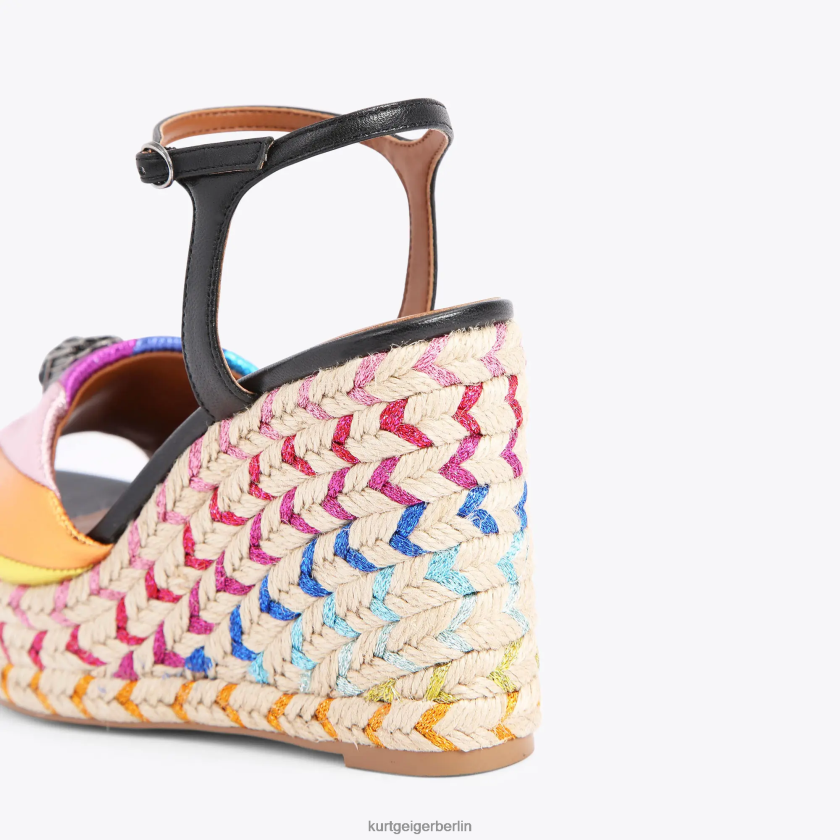 Kurt Geiger Frauen London Kensington 105 Espadrille 882RTJ220 | Schuhwerk schwarze Kombination