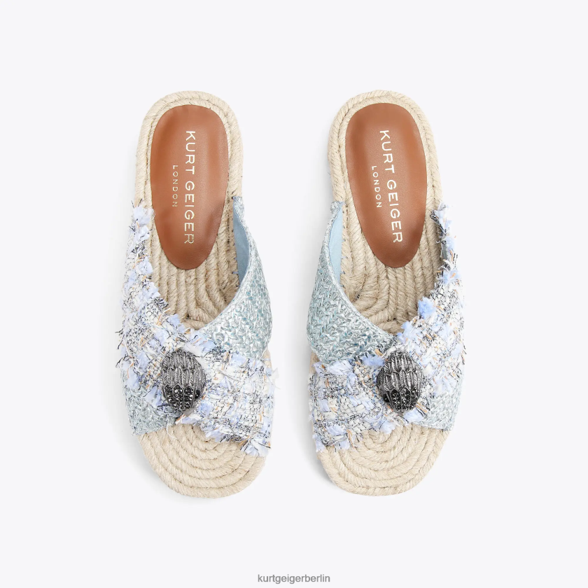 Kurt Geiger Frauen London Kensington Espadrille 882RTJ444 | Schuhwerk hellblau
