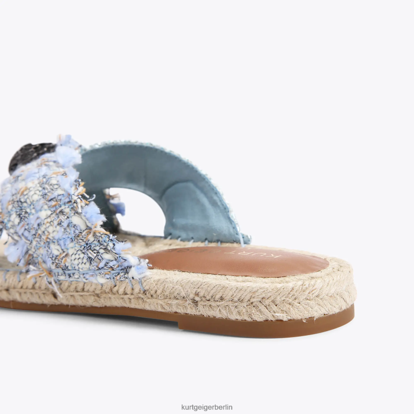 Kurt Geiger Frauen London Kensington Espadrille 882RTJ444 | Schuhwerk hellblau