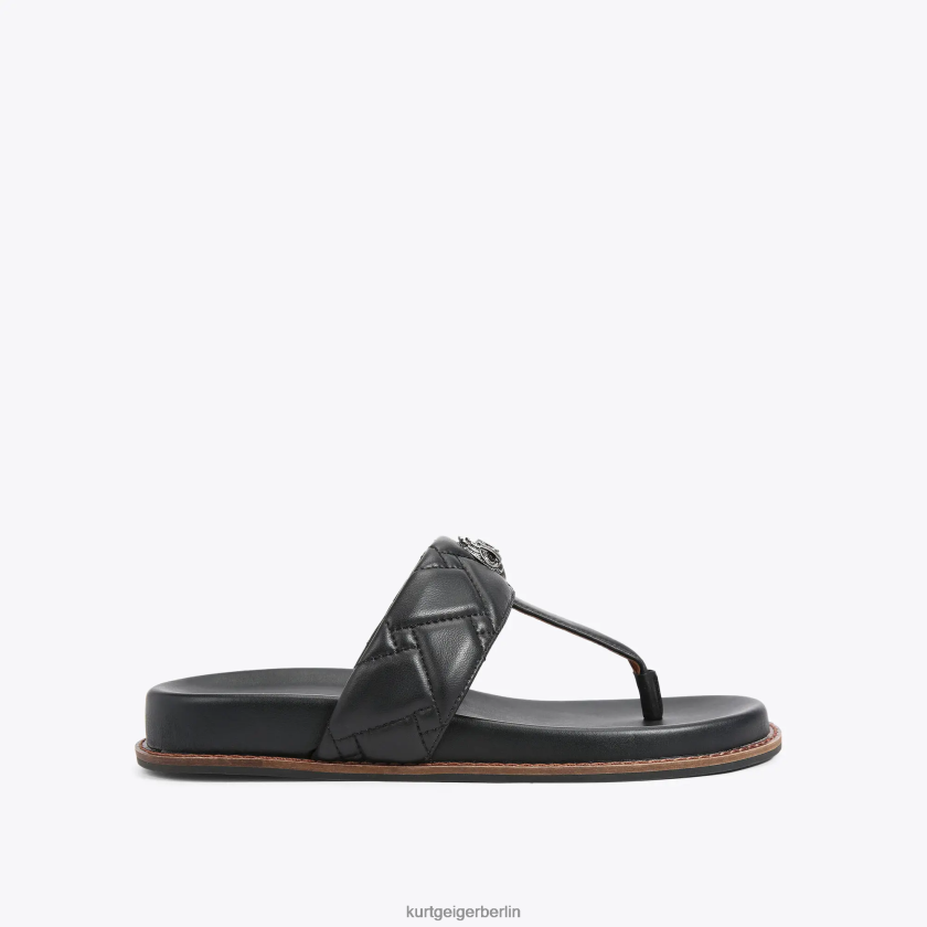 Kurt Geiger Frauen London Kensington T-Bar, klobig 882RTJ431 | Schuhwerk Schwarz