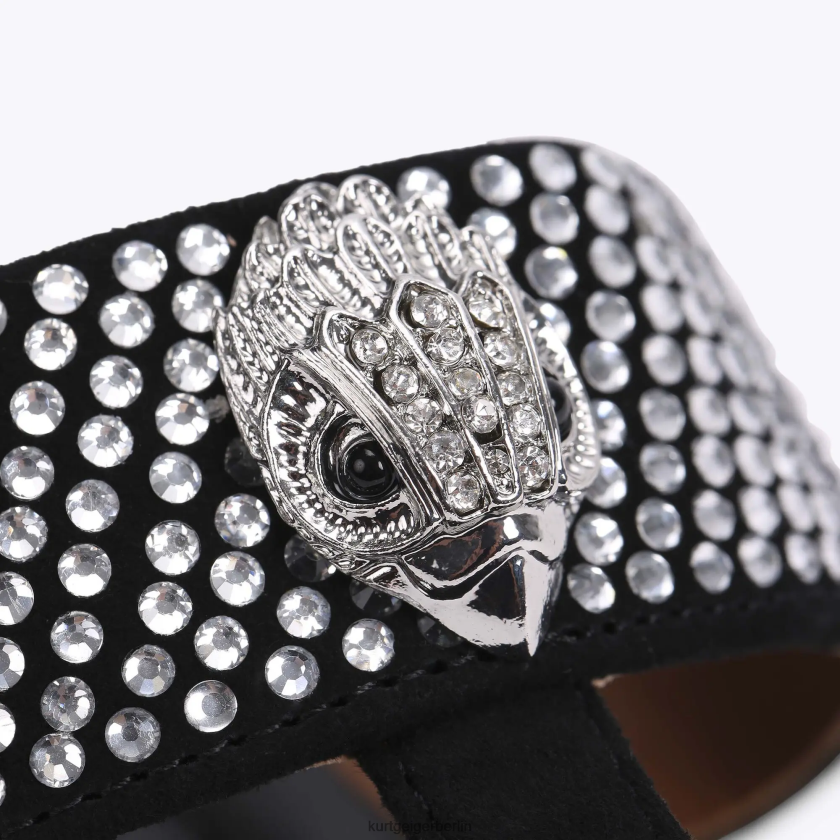 Kurt Geiger Frauen London Kensington T-Steg-Sandale 882RTJ447 | Schuhwerk Schwarz