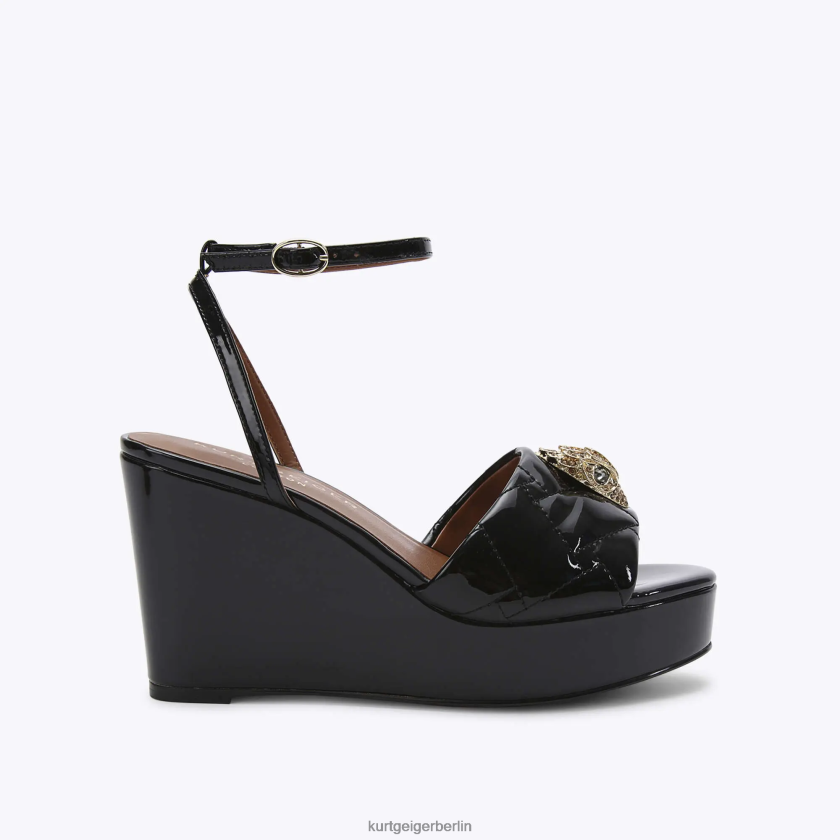 Kurt Geiger Frauen London Kensington Wedge 882RTJ346 | Schuhwerk Schwarz