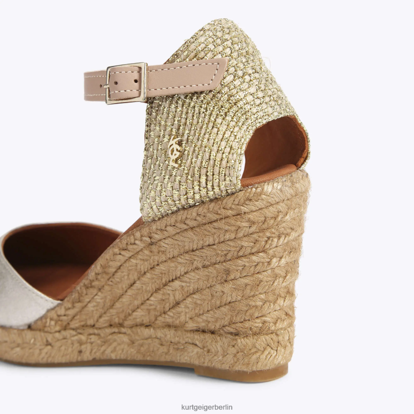 Kurt Geiger Frauen London Monty 882RTJ370 | Schuhwerk Goldkombination