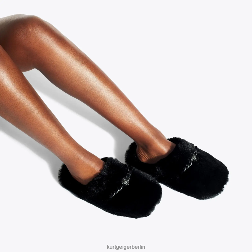 Kurt Geiger Frauen Londoner Chelsea-Slipper 882RTJ358 | Schuhwerk Schwarz