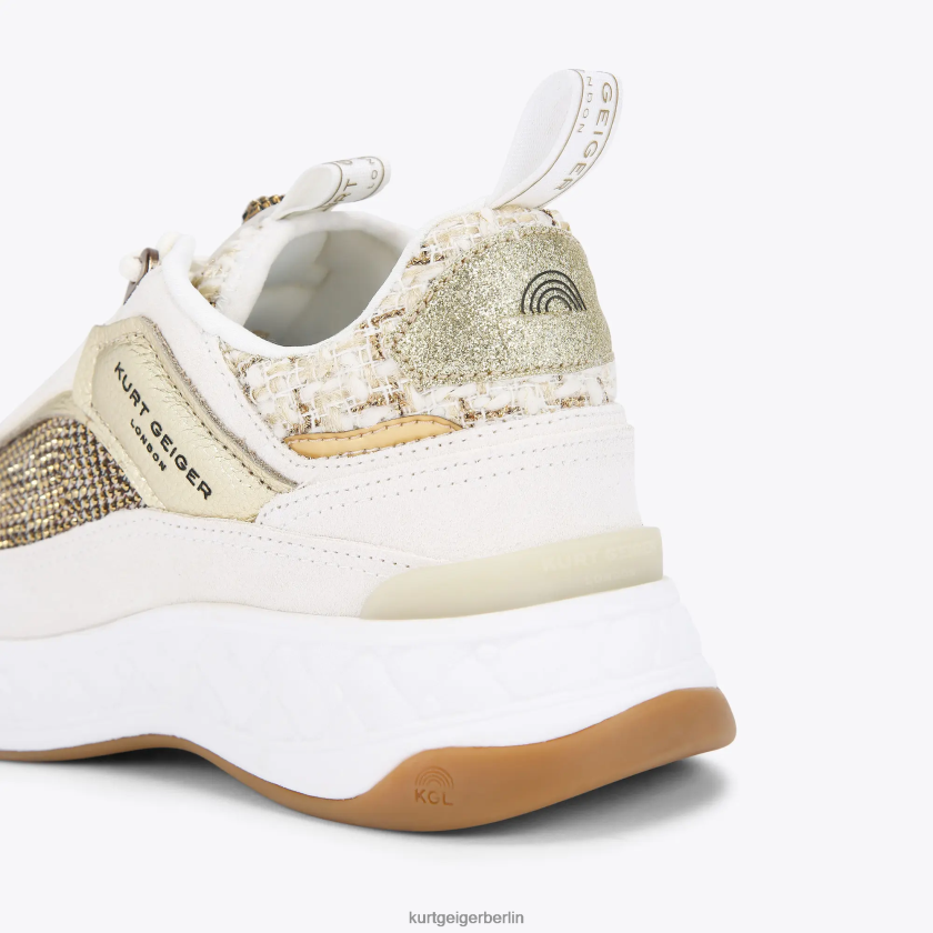 Kurt Geiger Frauen London Kensington-Sneaker 882RTJ294 | Schuhwerk Beige