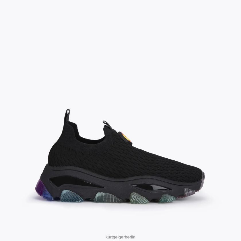 Kurt Geiger Frauen London Lettie stricken 882RTJ305 | Schuhwerk Schwarz