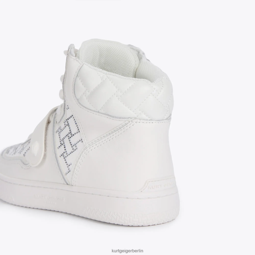 Kurt Geiger Frauen Londoner Legacy-Kristall 882RTJ391 | Schuhwerk Weiß