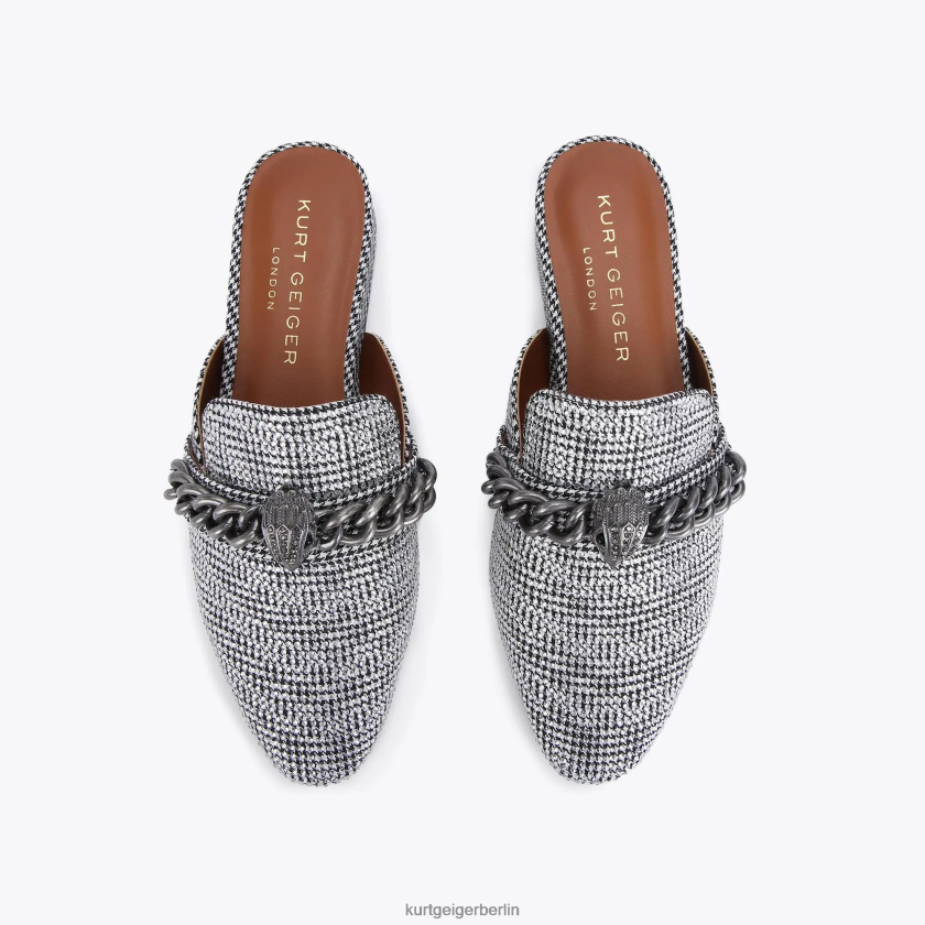 Kurt Geiger Frauen London Chelsea Mule 882RTJ362 | Schuhwerk Silber