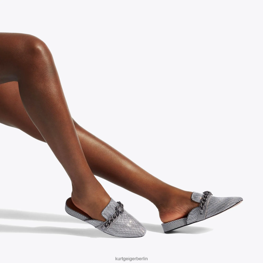 Kurt Geiger Frauen London Chelsea Mule 882RTJ362 | Schuhwerk Silber