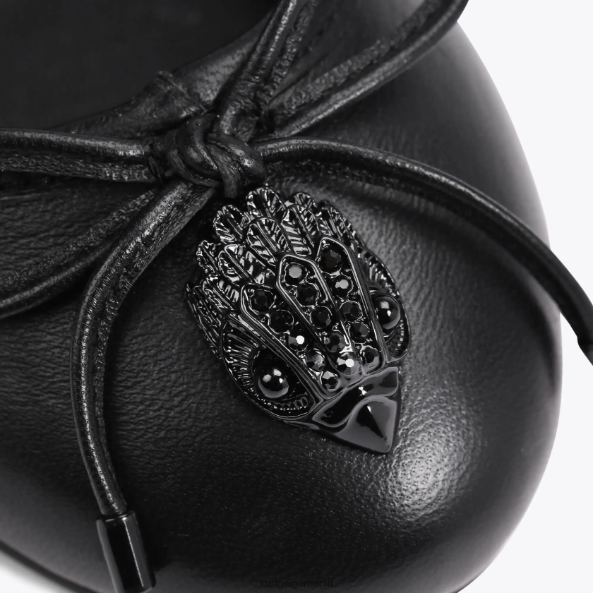 Kurt Geiger Frauen London Eagle Ballerina 882RTJ356 | Schuhwerk Schwarz