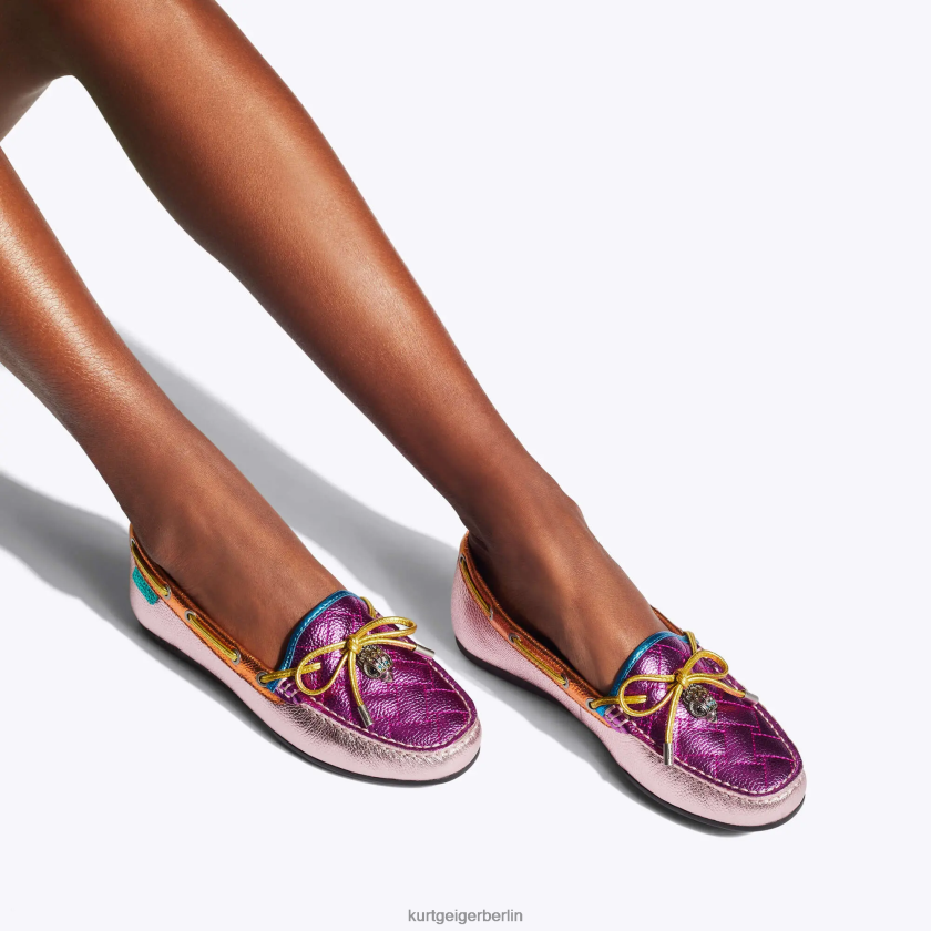 Kurt Geiger Frauen London Eagle Mokassin 882RTJ218 | Schuhwerk rosa Kombination