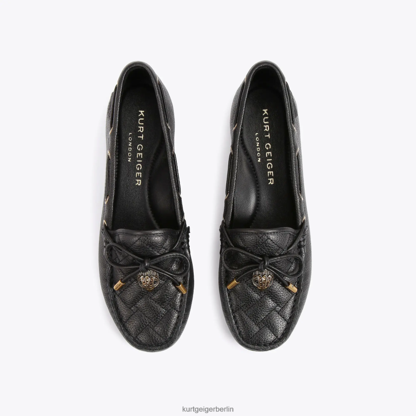 Kurt Geiger Frauen London Eagle Mokassin 882RTJ355 | Schuhwerk Schwarz
