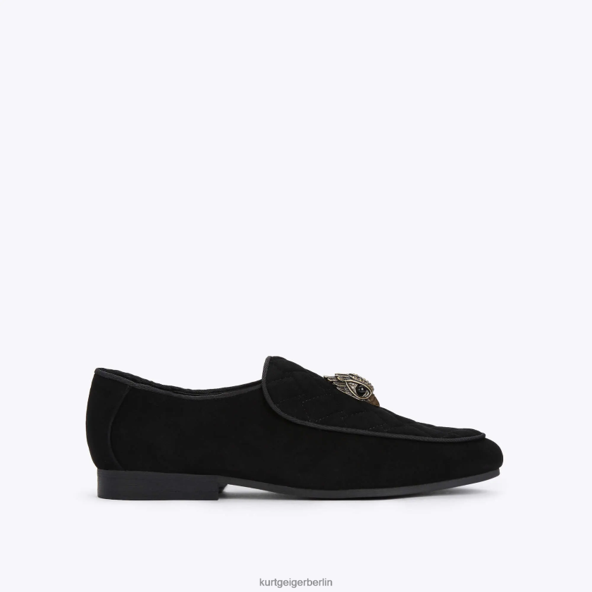 Kurt Geiger Frauen London Holly Eagle Loafer 882RTJ357 | Schuhwerk Schwarz