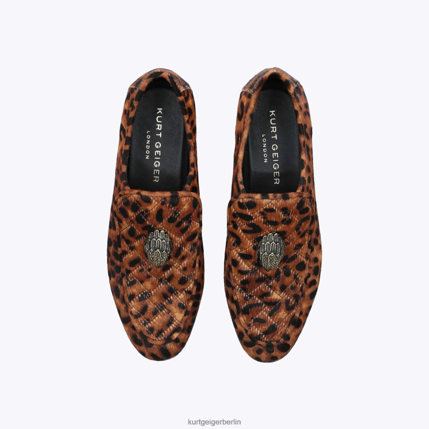 Kurt Geiger Frauen London Holly Eagle Loafer 882RTJ382 | Schuhwerk mittelbraun