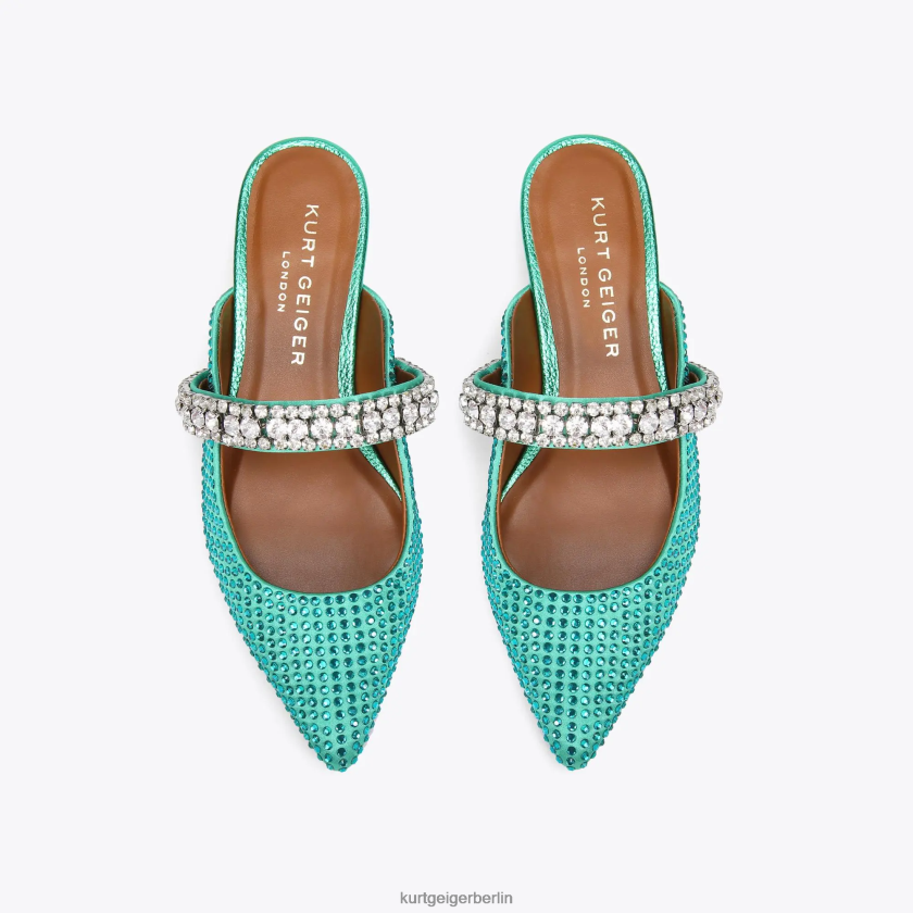 Kurt Geiger Frauen Londoner Fürstenkristalle 882RTJ668 | Schuhwerk blaugrün