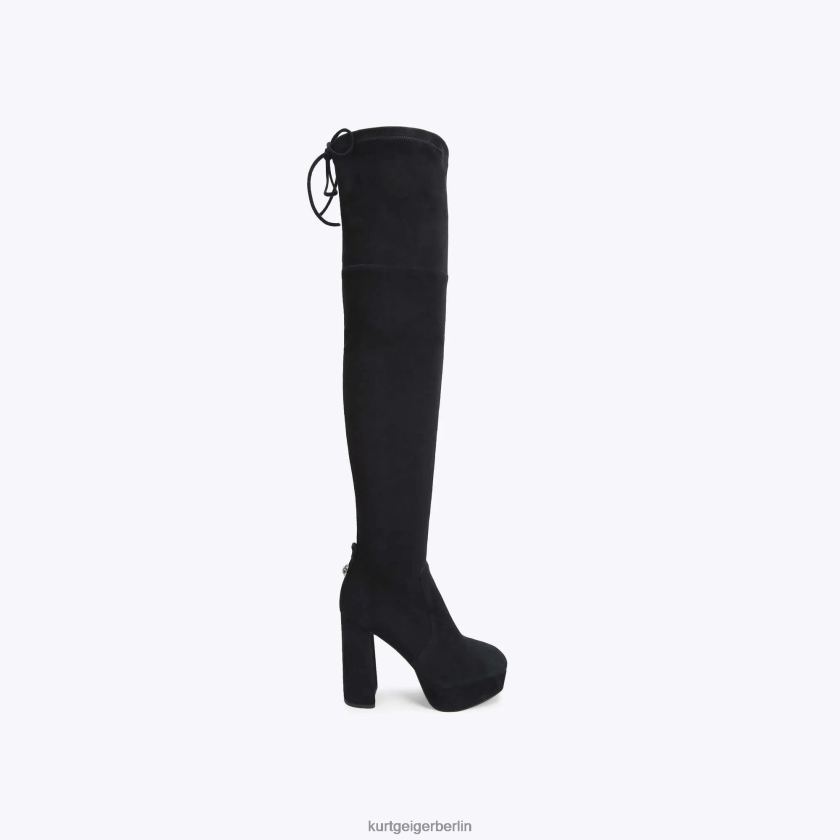 Kurt Geiger Frauen London Pierra Plateau-Overknee-Stiefel 882RTJ414 | Schuhwerk Schwarz