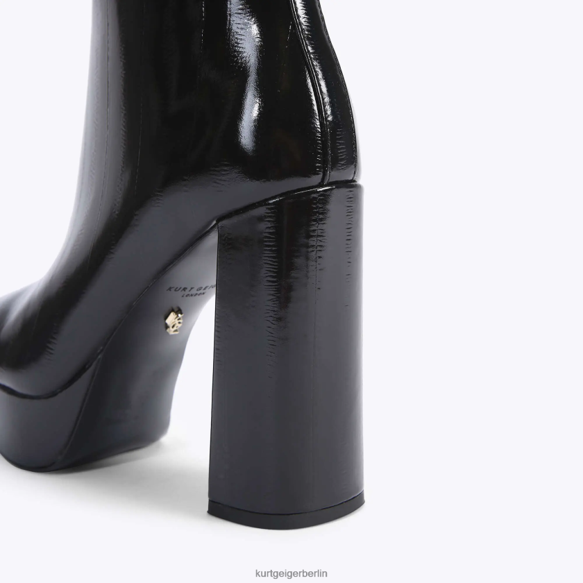 Kurt Geiger Frauen London Pierra Plateaustiefelette 882RTJ401 | Schuhwerk Schwarz
