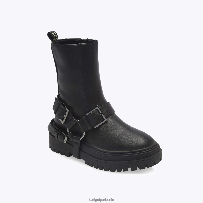 Kurt Geiger Frauen London-Tread-Geschirr 882RTJ375 | Schuhwerk Schwarz