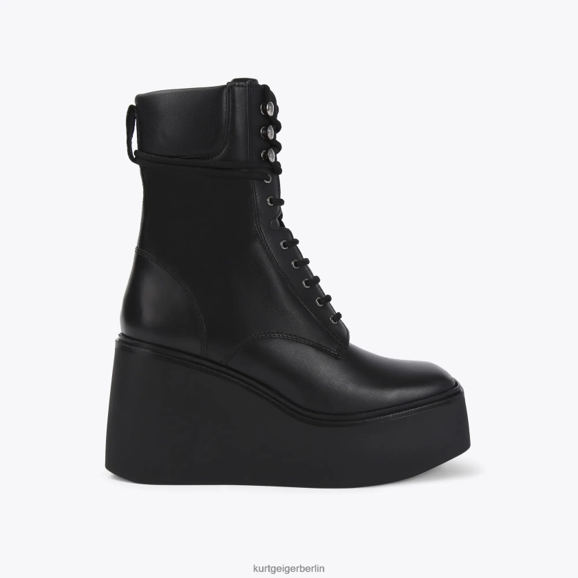 Kurt Geiger Frauen Stattlicher Londoner Schnürstiefel 882RTJ662 | Schuhwerk Schwarz