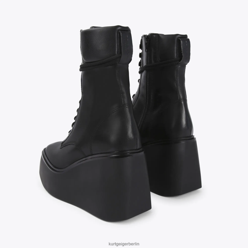 Kurt Geiger Frauen Stattlicher Londoner Schnürstiefel 882RTJ662 | Schuhwerk Schwarz