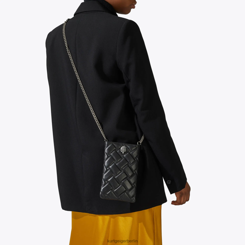 Kurt Geiger Frauen London-Kensington-Handyhülle 882RTJ77 | Taschen Schwarz
