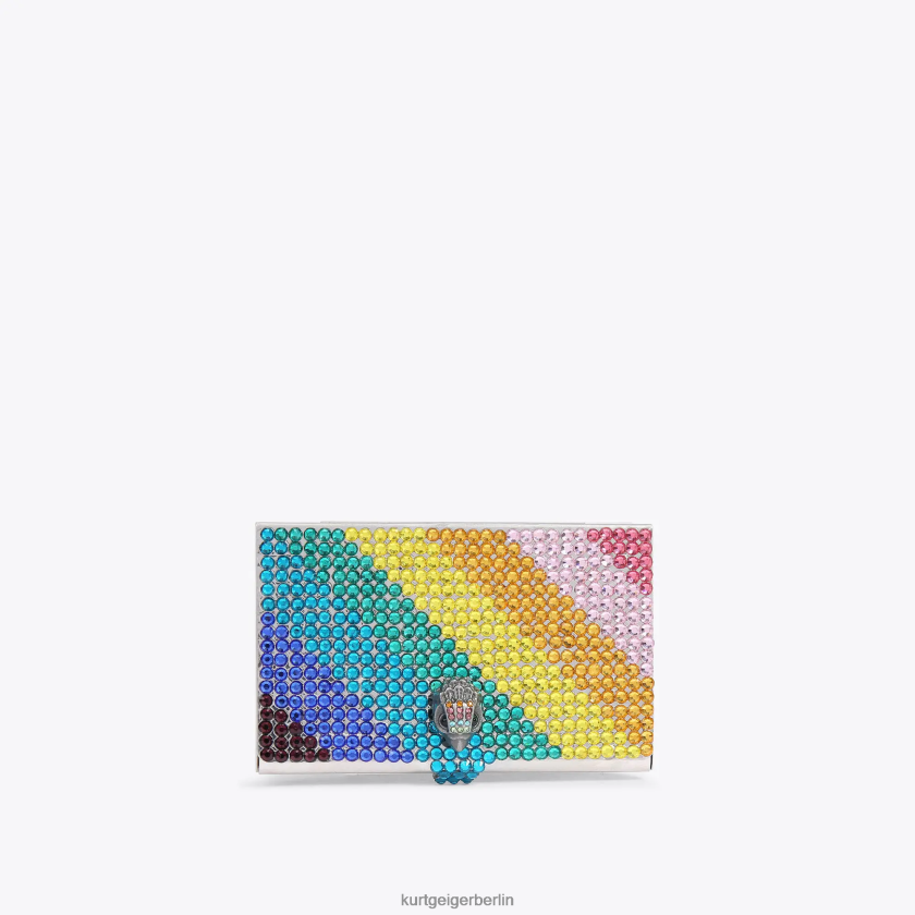 Kurt Geiger Frauen Kartenetui aus London-Kristall 882RTJ230 | Taschen Multi/Andere