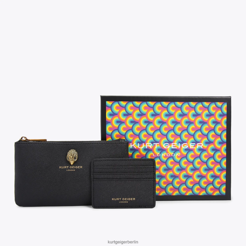Kurt Geiger Frauen London Eagle Beutel-Geschenkset 882RTJ500 | Taschen Schwarz