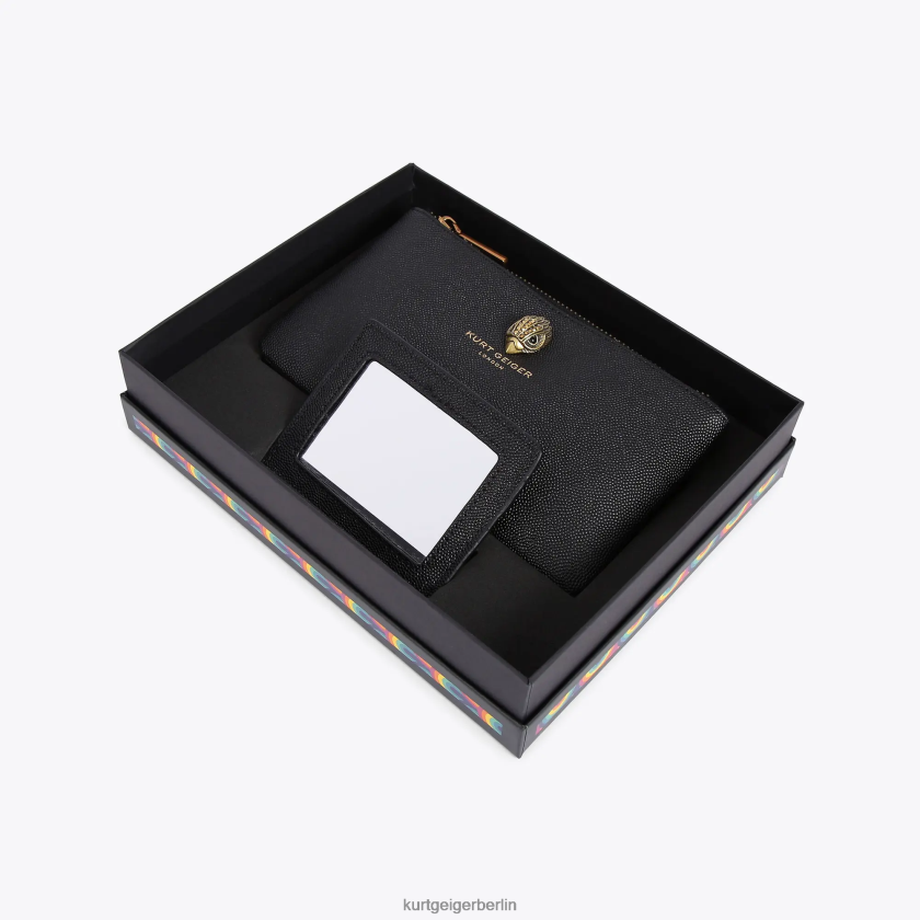 Kurt Geiger Frauen London Eagle Beutel-Geschenkset 882RTJ500 | Taschen Schwarz
