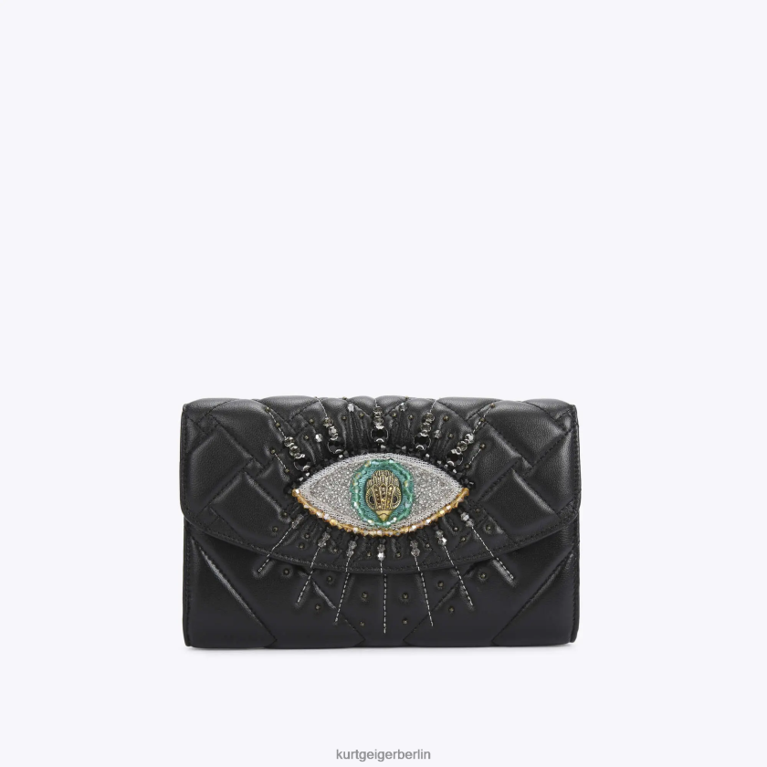 Kurt Geiger Frauen London Kensington Chain-Eye-Geldbörse 882RTJ96 | Taschen Schwarz