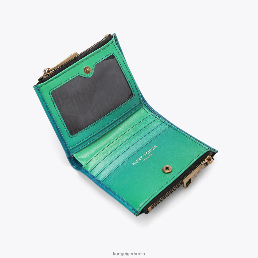 Kurt Geiger Frauen London Mini-Geldbörse Shoreditch 882RTJ556 | Taschen Grün