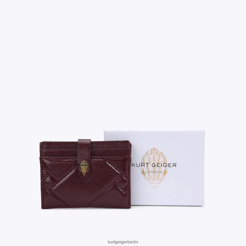 Kurt Geiger Frauen London Multi-Kartenhalter weich 882RTJ558 | Taschen Wein