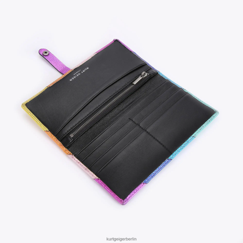 Kurt Geiger Frauen Weiches London-Leder-Portemonnaie 882RTJ154 | Taschen Multi/Andere