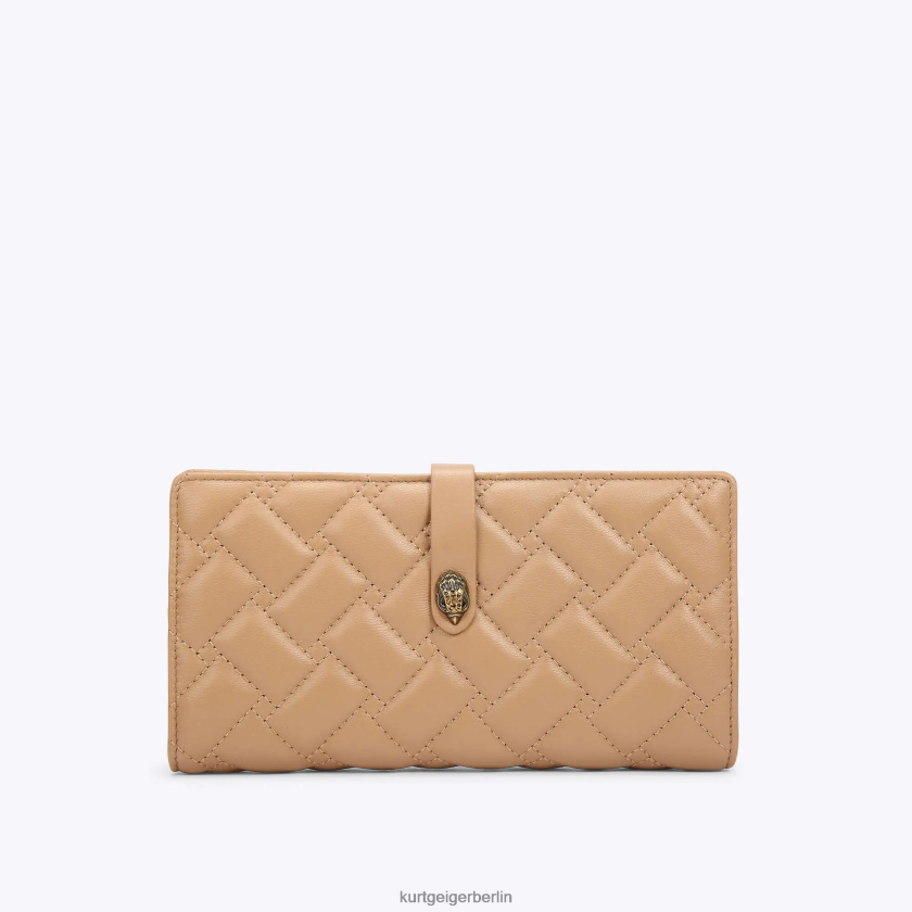 Kurt Geiger Frauen Weiches London-Leder-Portemonnaie 882RTJ564 | Taschen Kamel