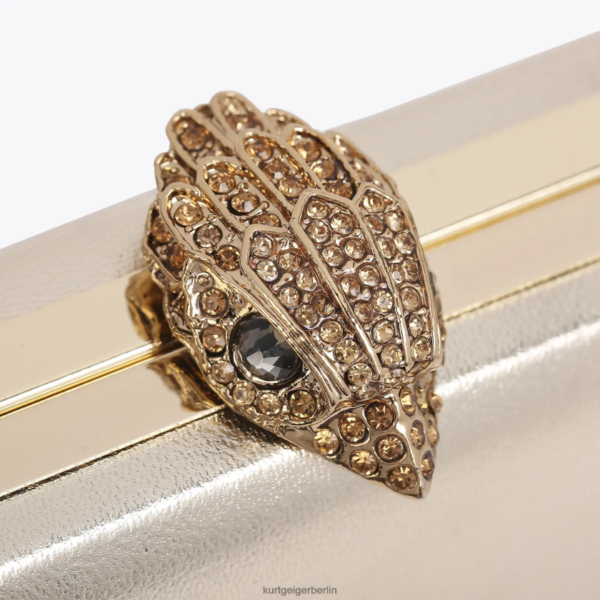 Kurt Geiger Frauen Kensington-Kupplung aus London-Kristall 882RTJ59 | Taschen Gold